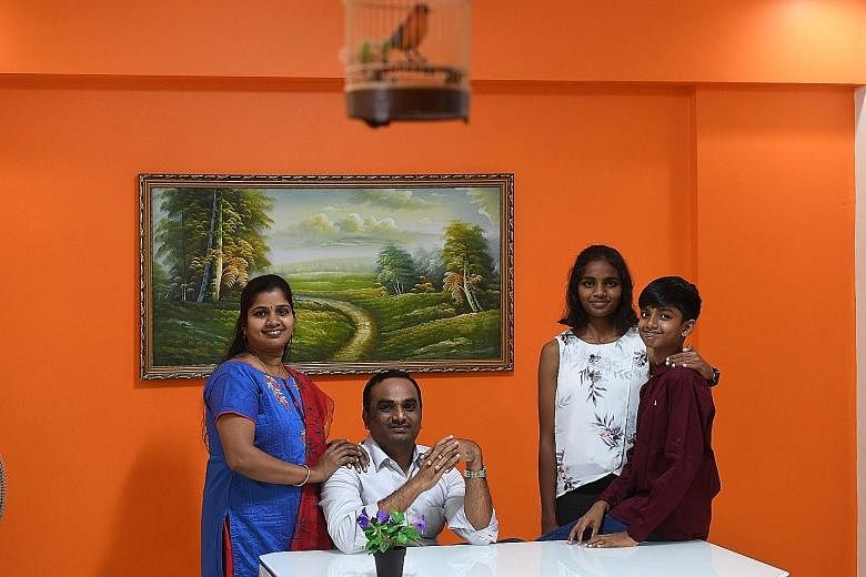 Mr Ramalingam Vaithiyanathan (with his family) waited for his children to become old enough so he could involve them in the discussion on whether to become Singapore citizens. 