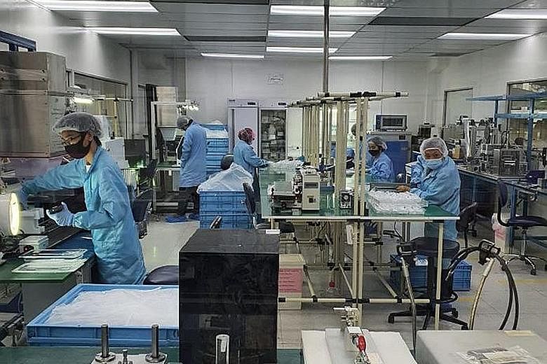 Medical device maker Racer Technology's chief executive Willy Koh says infection and exposure risks are actually lower when its employees are at work as about 70 per cent of its production staff work in clean rooms and are required to wear protective