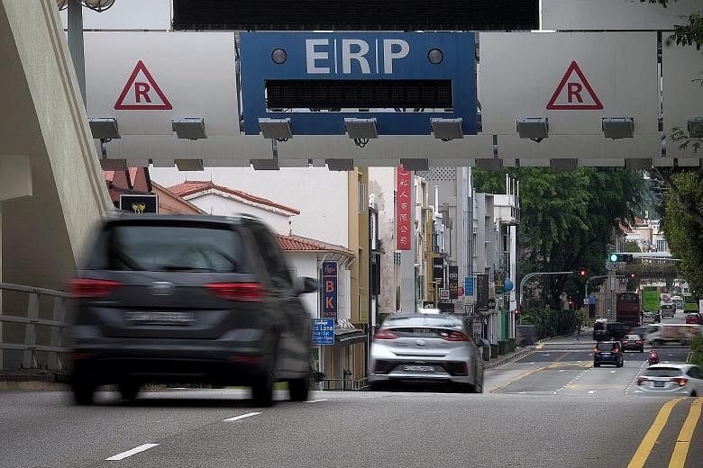 ERP gantries have been switched off since April 6. Rate reviews are usually done every quarter but are now held more frequently - every four weeks - to be more responsive to changes in traffic conditions amid the pandemic.