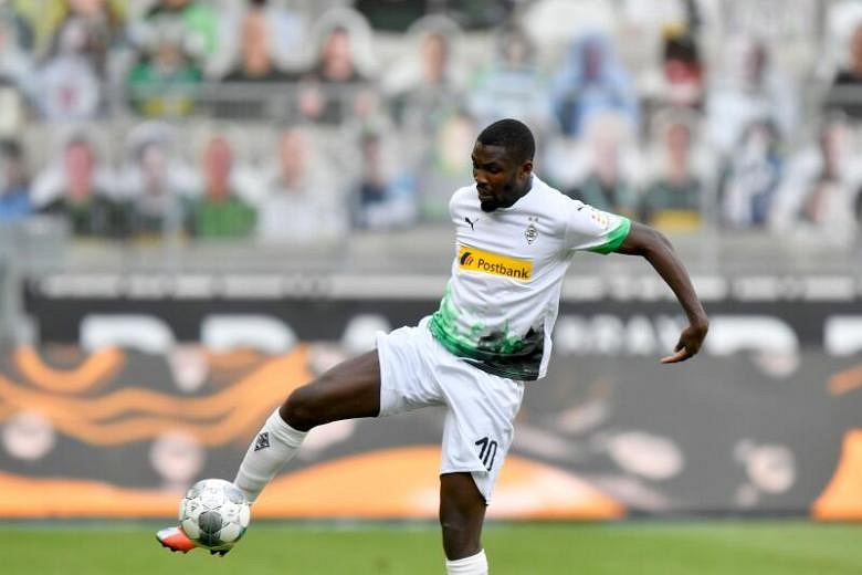 Football: Marcus Thuram takes a knee in Bundesliga as Monchengladbach ...