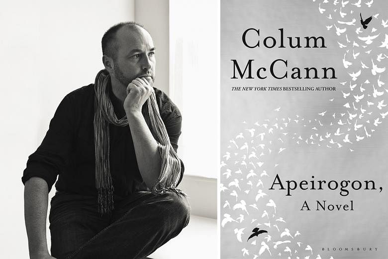Irish writer Colum McCann (left) bases his seventh novel Apeirogon on the real-life friendship between two fathers, an Israeli and a Palestinian, who have both lost their daughters to violence.