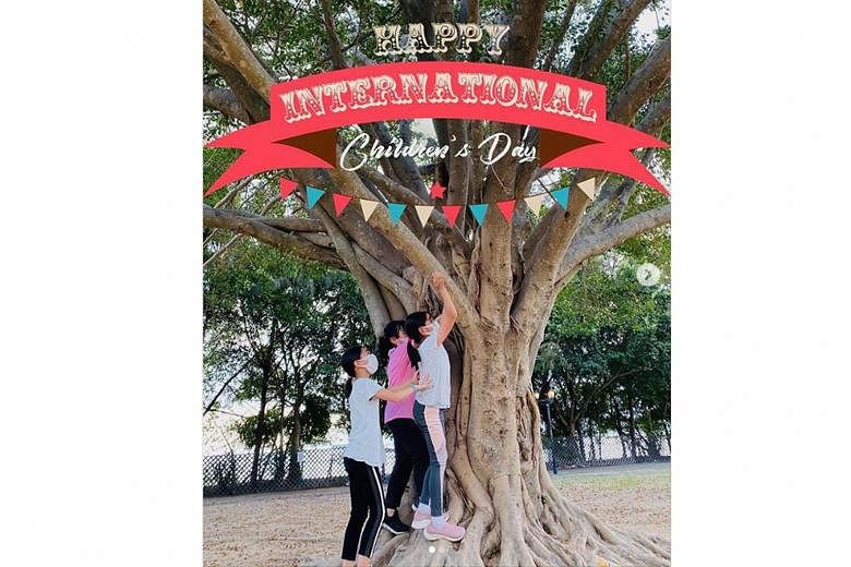 GIGI LAI'S CHILDREN'S DAY MESSAGE: Former Hong Kong actress Gigi Lai may have left the entertainment industry for more than a decade, but she remains active on social media. She has also posted photos of her three daughters - whom she calls The Three