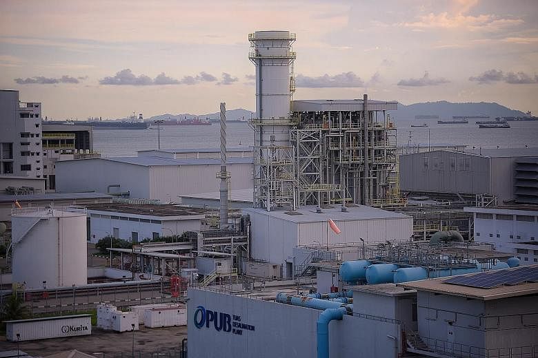 The Tuas South Desalination Plant, previously known as Tuaspring, which national water agency PUB took over from Hyflux. The authorities are looking into whether there were lapses in disclosures concerning the Tuaspring project. ST PHOTO: MARK CHEONG