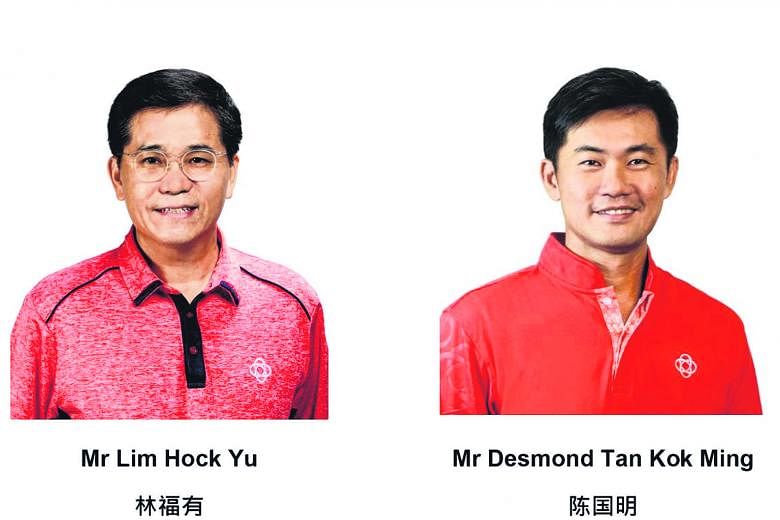 PA chief executive director Desmond Tan (left) will be replaced by current deputy chief executive Lim Hock Yu.