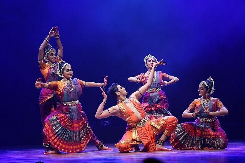 Dancers from Apsaras Arts at the performance of the production Alapadma - The Lotus Unfolds, which was presented by the Madras Music Academy for its annual Dance Festival in January. Apsaras Arts has branched into schools and digital technologies to 