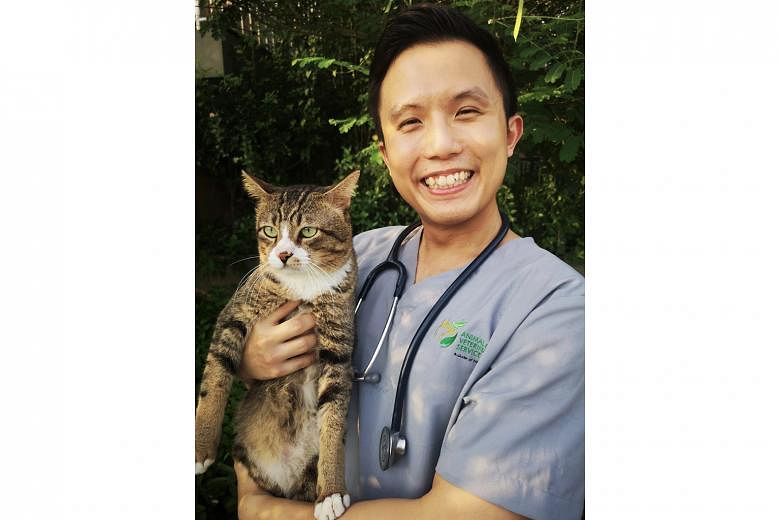 Dr Han Zi Yang, a senior veterinarian in the Animal & Veterinary Service.