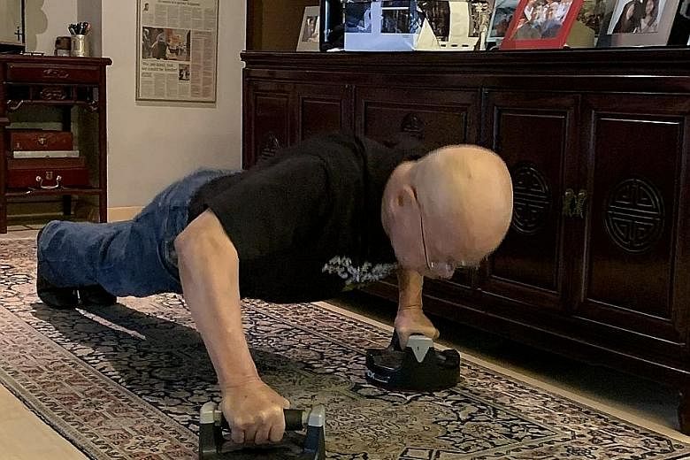 It was the 73rd birthday of Dr William Wan yesterday and he celebrated by doing 100 push-ups - all in the name of charity. His feat raised $237,000 for the Prison Fellowship Singapore, which he co-founded 46 years ago in support of inmates and ex-off