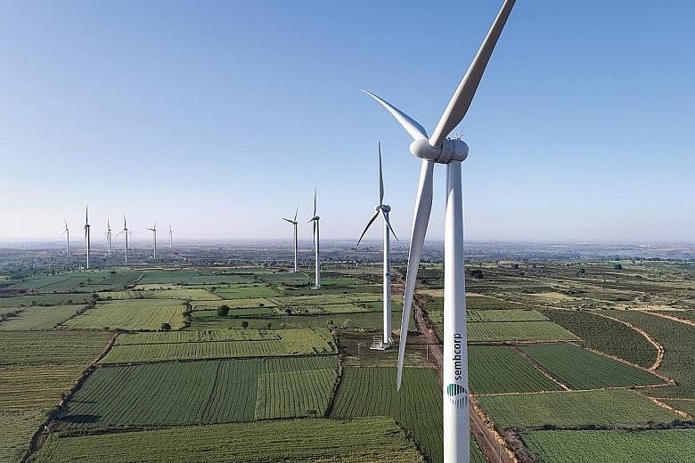 Sembcorp Industries has 2,600MW of wind and solar projects across Singapore, India (left), China and Vietnam. In April, Sembcorp launched a platform for selling, buying and retiring certificates that represent the green attributes of power generated 