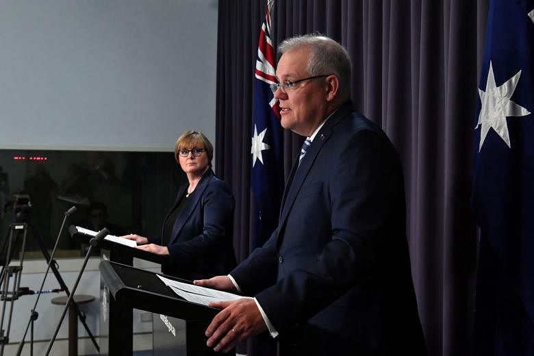 Australia's Prime Minister Scott Morrison speaking yesterday about a state-based cyber attack targeting the government and business.