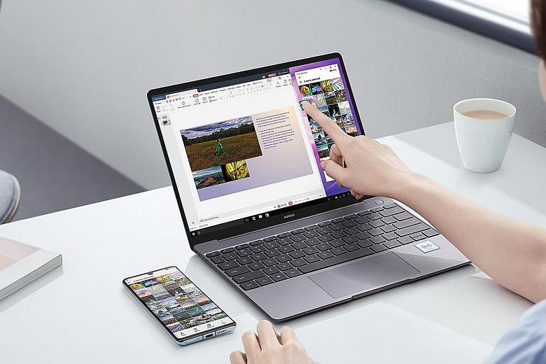 The latest Huawei mobile devices support the latest version of Huawei Share, which allows for Multi-Screen Collaboration, whereby users can project a smartphone screen on a laptop or tablet, as well as control the apps and files of a smartphone using