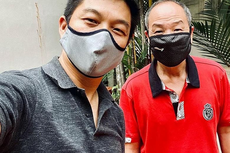 Mr Tan Chuan-Jin (left) said he had kept in touch with former Workers' Party chief Low Thia Khiang after his fall on April 30. PHOTO: TAN CHUAN-JIN/FACEBOOK