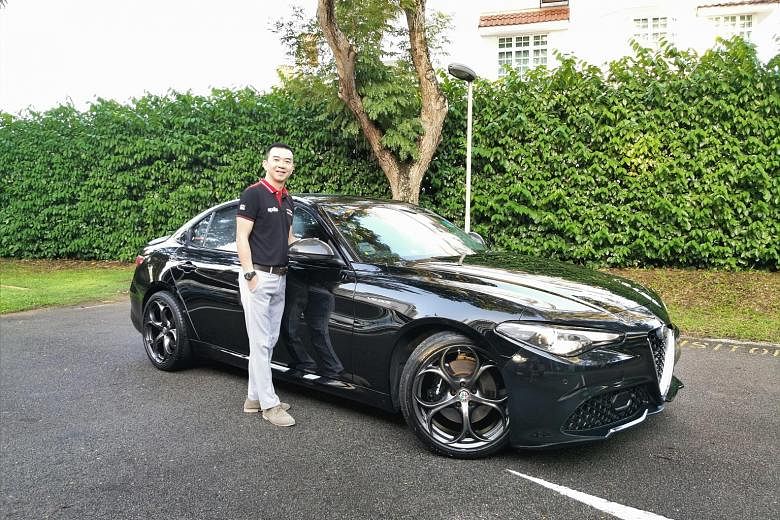 Mr Sebastian Teo electronically modified the Alfa Romeo Giulia Veloce with a Racechip tuning system to eke out more power and added an aftermarket Ragazzon sport exhaust to tweak the sound.