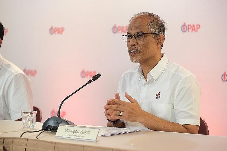 Candidates should not be defined by a single moment in time or in their career, PAP vice-chairman Masagos Zulkifli said. PHOTO: PAP