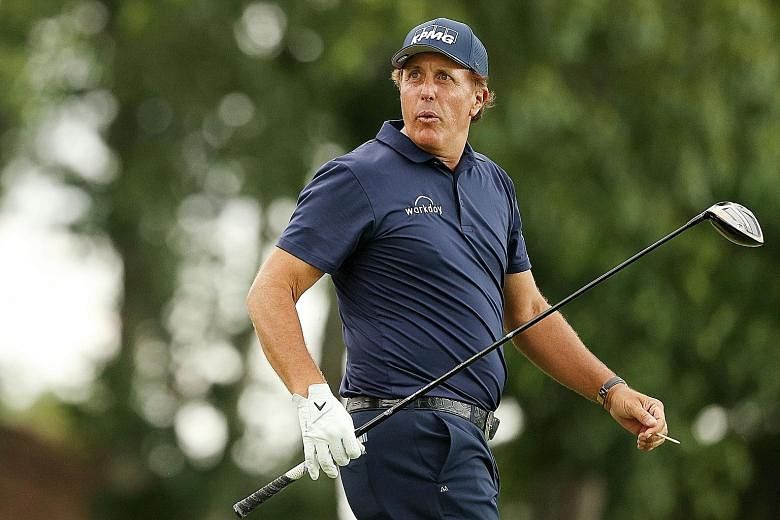 Friday's seven-under 63 was one better than Phil Mickelson's first-round score at the Travelers Championship. It was the first time he has started with two rounds of 64 or better. 