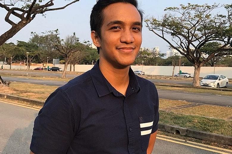 National University of Singapore grad Muhammad Suhaib Mohd Seth, 24, had always dreamt of becoming an aircraft engineer. PHOTO: COURTESY OF MUHAMMAD SUHAIB MOHD SETH