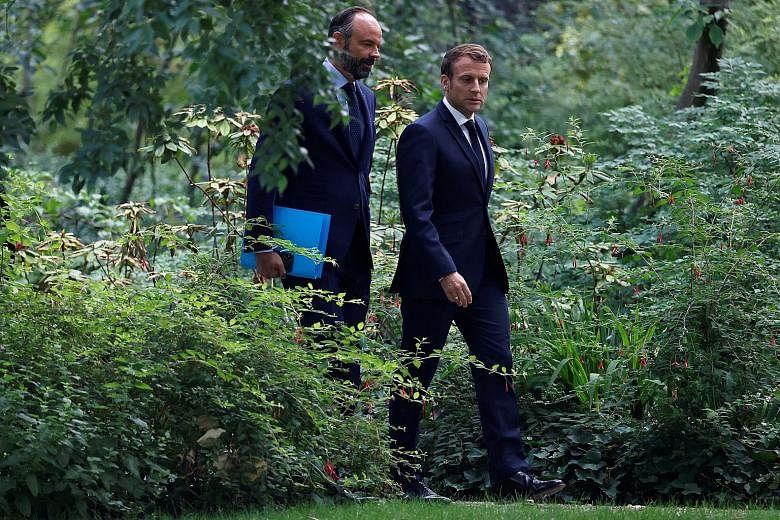 Mr Yannick Jadot, head of Europe Ecology - The Greens (EELV), says President Emmanuel Macron should enact "as he promised" 149 measures proposed this month by the Citizens' Convention on Climate. French President Emmanuel Macron (right) and Prime Min