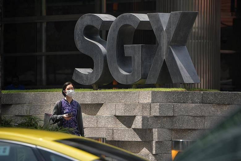 The SGX in Shenton Way. The pandemic and the subsequent slump in economic activity caused by the circuit breaker have weighed down Singapore's initial public offerings (IPOs) market. But Ms Carmen Lee, head of OCBC Investment Research, said some of t