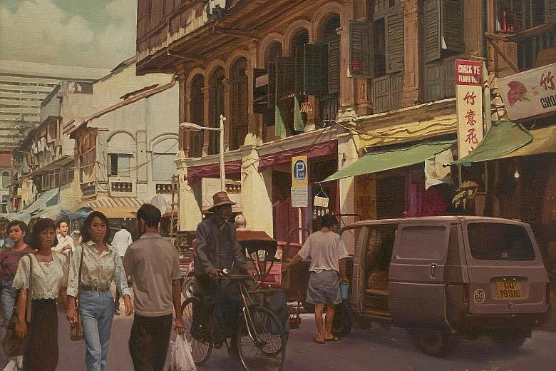 Chua Mia Tee's painting of 1980s Chinatown.