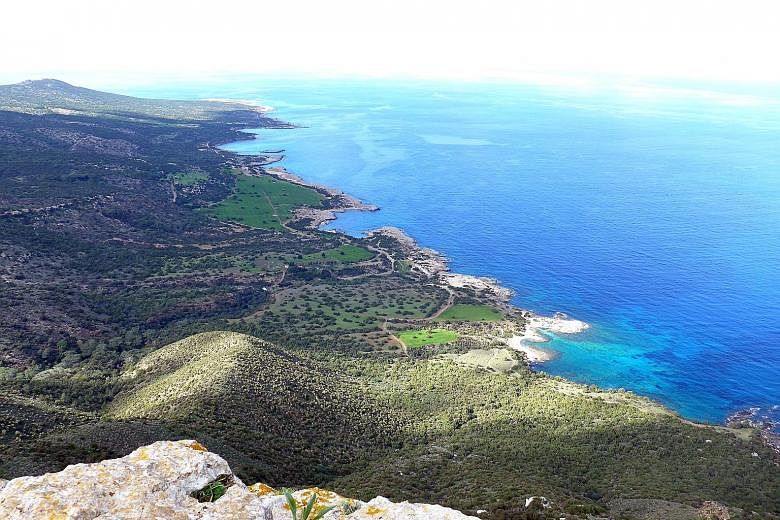 The view of the Akamas peninsula, which lies on the west coast of Cyprus.