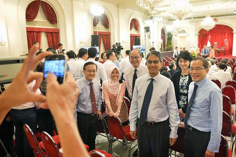 MPs and NCMPs at the swearing-in of the Cabinet at the Istana in October 2015. The Constitution was amended in 2016 to give NCMPs equivalent voting rights as elected MPs. These changes will take effect in the next term of government. But the oppositi