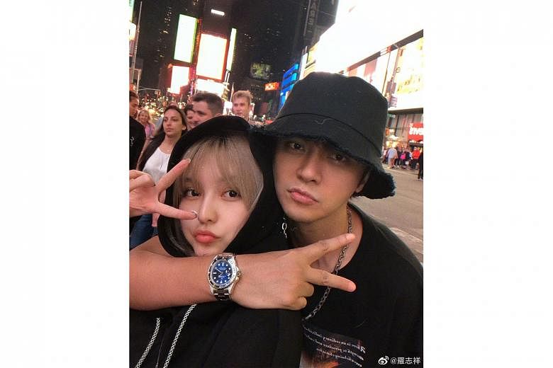Show Luo’s ugly break-up with Chinese influencer girlfriend Grace Chow (both above).