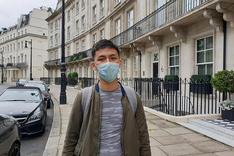 Left: Scientist Faezzah Baharom, who cast her vote in Washington, said that what grabbed her attention about this election was the energy of the youth. Above: Singapore Management University exchange student Darren Choy flew to London from Moscow to 