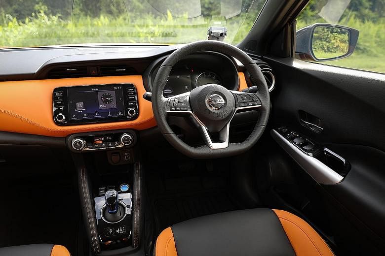 The Nissan Kicks e-Power has a minimalist but smartly laid-out cockpit, and comes across as contemporary and dynamic.