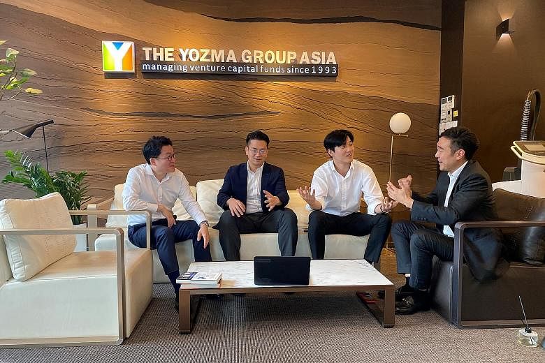 A Yozma Group Korea brainstorming session in Seoul. The Israeli venture capital firm, founded in Tel Aviv in 1993, set up its South Korean arm in 2015 and now has offices in Hong Kong and Singapore as well. 
