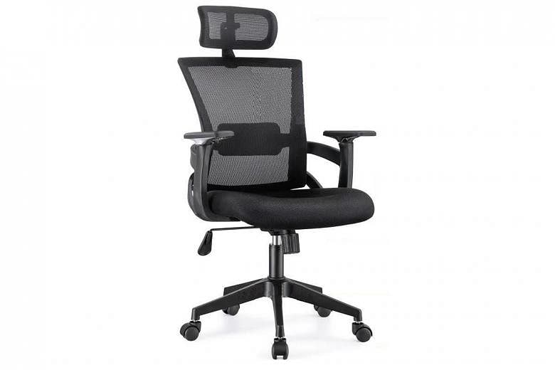 This black Mesh Back Office Chair is one of Gain City’s top sellers.