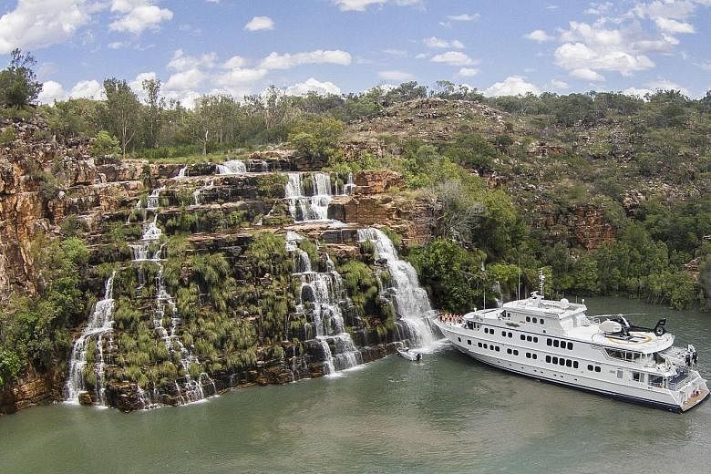 Small boutique ships are taking off, such as the 36-passenger True North (above), which travelled to Western Australia’s remote Kimberley region.