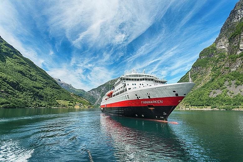 On June 16, Norwegian cruise company Hurtigruten’s MS Finnmarken (above) was the first ocean cruise to set sail since the pandemic shut down the industry.