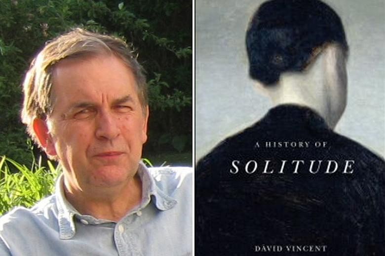 A History Of Solitude (above) by David Vincent (left) was published in the midst of the coronavirus pandemic in an unexpected coincidence.