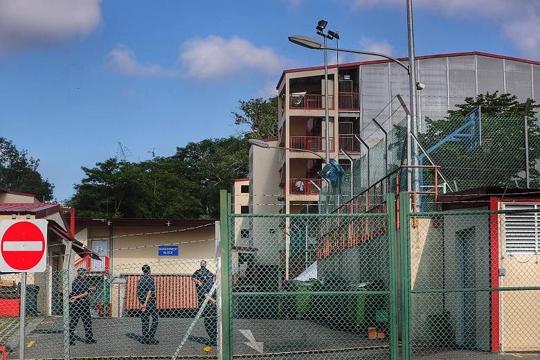 The Manpower Ministry said yesterday that 193 more dorms have been cleared of the coronavirus, bringing the total to 818. They include Mandai Lodge, the eighth purpose-built dorm to have all its blocks fully cleared. ST PHOTO: KELVIN CHNG