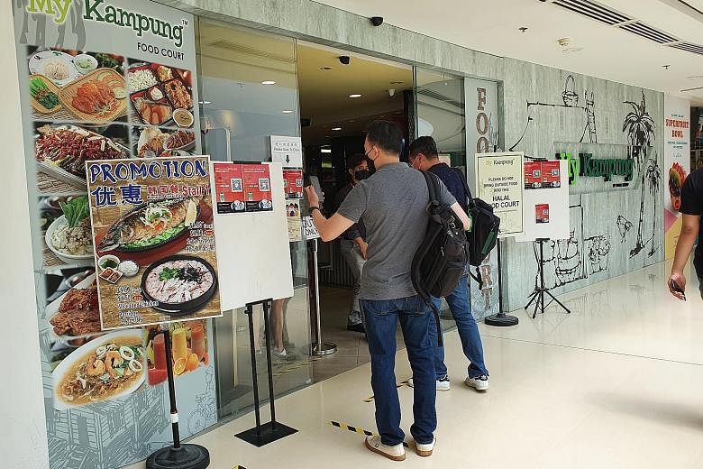 My Kampung foodcourt at Kallang Wave Mall was visited eight times between June 30 and July 7 by Covid-19 cases while they were infectious.