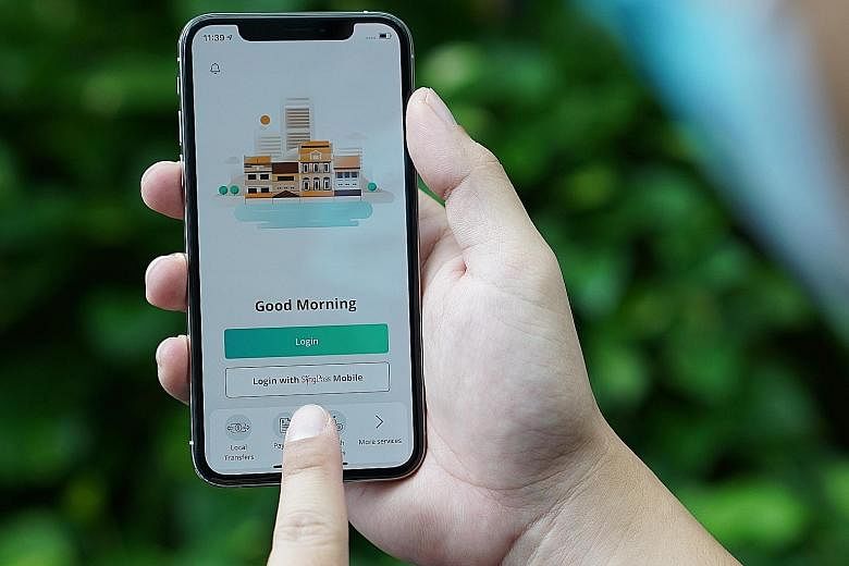 Customers of OCBC Bank now have the option of using their SingPass Mobile app to log in to the bank's app or Internet banking platform. PHOTO: OCBC BANK