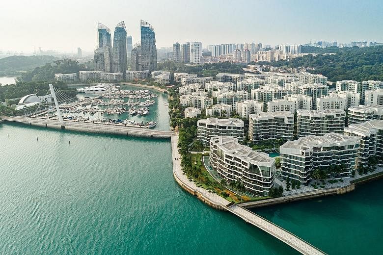Keppel Bay Tower, located in Keppel Bay (above), is the first commercial development in Singapore to use renewable energy to power all its operations, including tenant offices. Keppel Land has garnered 84 BCA Green Mark awards for its properties here