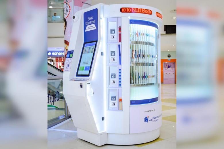 Browse and borrow books from National Library's first book dispenser at