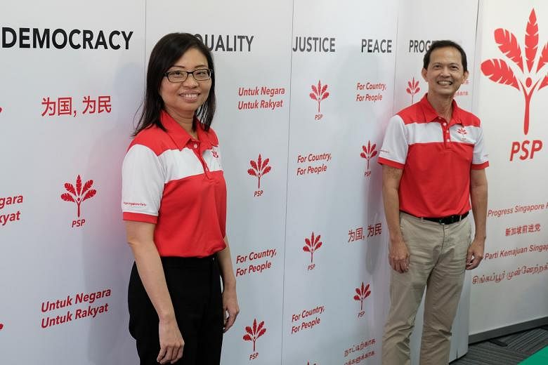 Ms Hazel Poa, 49, and Mr Leong Mun Wai, 60, were part of the Progress Singapore Party's team in West Coast GRC that emerged the top loser in last Friday's general election. ST PHOTO: DESMOND FOO