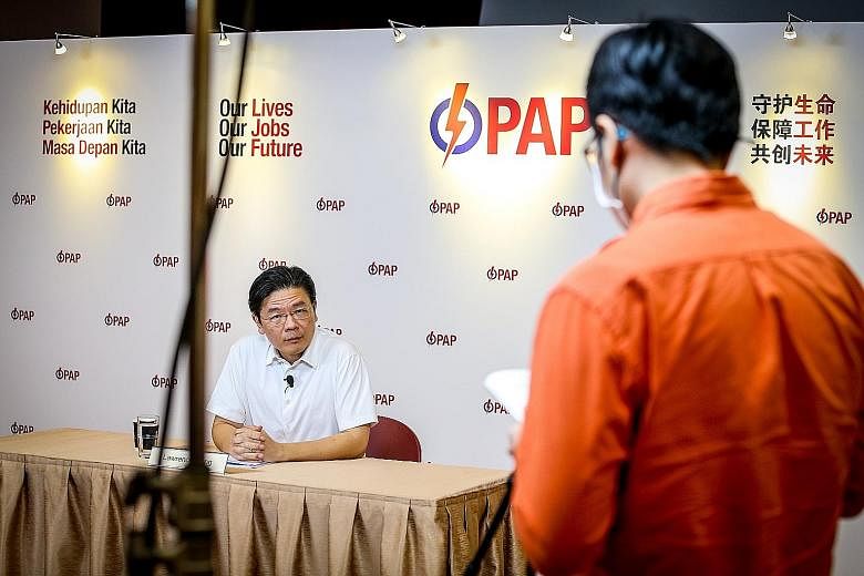 National Development Minister Lawrence Wong said that going into the election, the PAP knew it was a challenge. PHOTO: LIANHE ZAOBAO