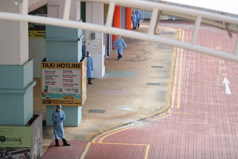 Big Box shopping mall in Jurong East, one of the most recent additions to the Government's list of community facilities, is among those still operating, said a Ministry of Health spokesman.