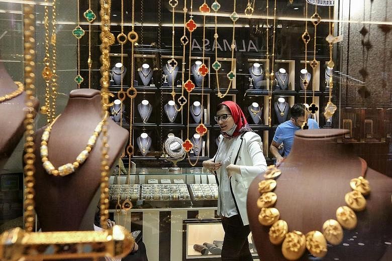 A shop selling gold in Baghdad Mall, in Iraq's capital city, on Sunday. With rising demand for gold during the pandemic, suppliers are under pressure to show they have processes and policies to ensure the metal has not financed conflict or been linke