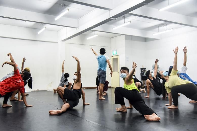 A movement class at the Intercultural Theatre Institute, which will vacate its 10,000 sq ft venue by the end of the year.