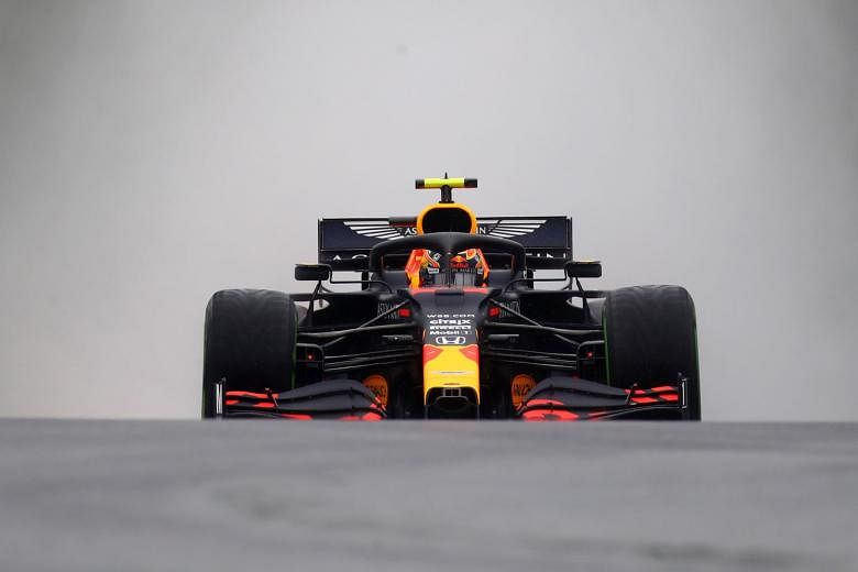 Alex Albon, seen driving during practice at the Hungaroring, has been backed by his team boss Christian Horner for his performances at the season's three opening grands prix.