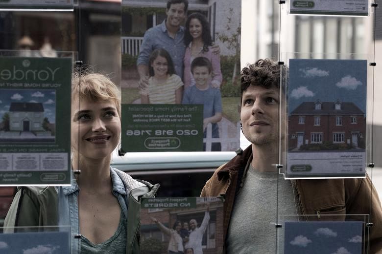 (Far left) Humba Dreams stars J.S. Khairen as a student who returns home after his father's death. (Left) The Rental features Dan Stevens and Alison Brie as a couple on a weekend getaway. Vivarium stars Imogen Poots (left) and Jesse Eisenberg (right)