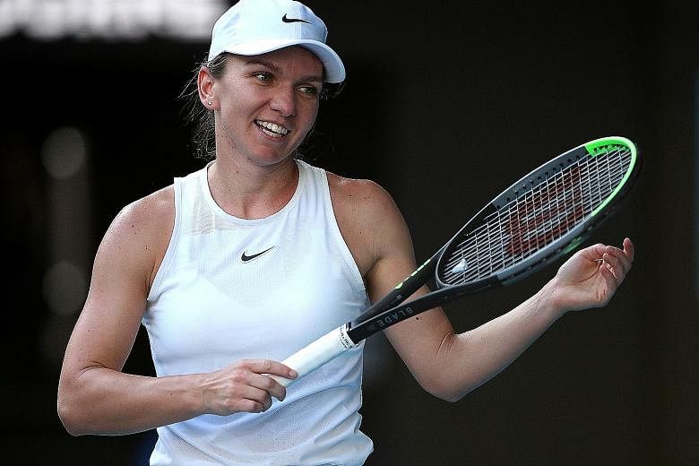 Simona Halep, pictured during January's Australian Open, appears to be concentrating on clay-court tournaments in Europe and could skip the US Open, which starts on Aug 31 in New York.
