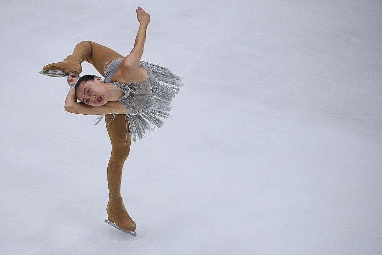 Yu Shuran on her way to the figure skating gold at the 2017 SEA Games. She says that if athlete abuse is an issue in Singapore, then she hopes those affected can talk about it and seek help from the Safe Sport Taskforce.