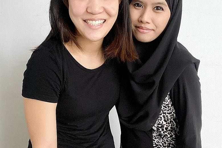Ms Samantha Kwan helped five mothers, including Madam Siti Khadijah (both right), launch home businesses. She set up an order platform, managed deliveries and got a friend to create visual assets such as photos and videos that could be used on social