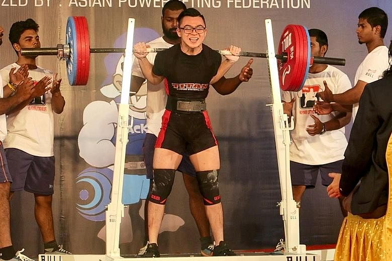 Powerlifter Matthew Yap (above) and basketball player Ng Han Bin (left) are among the six outreach ambassadors appointed by the Chiam See Tong Sports Fund.
