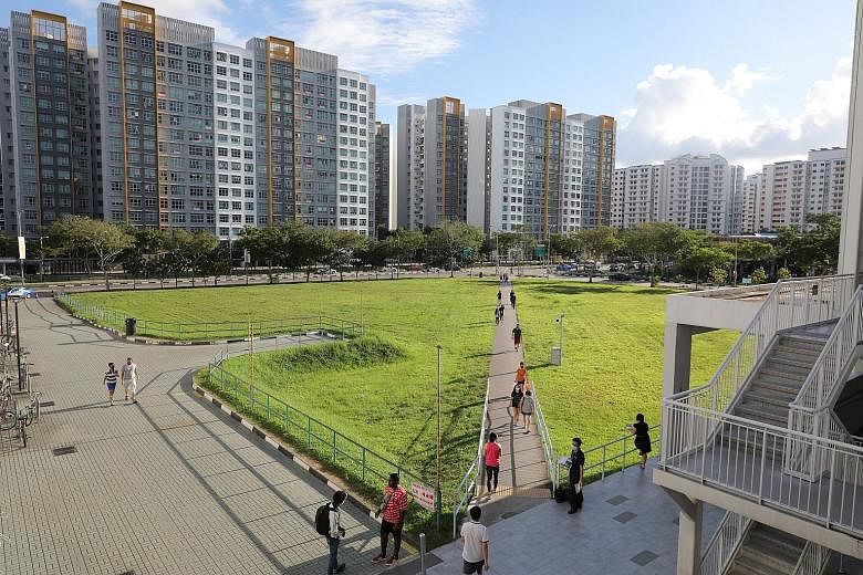 The new Sengkang Town Council, which will manage Sengkang GRC (above), and the 11 reconstituted town councils have to take over the management of transferred areas by Oct 28 but they can also mutually agree to an earlier date, said the ministry. The 