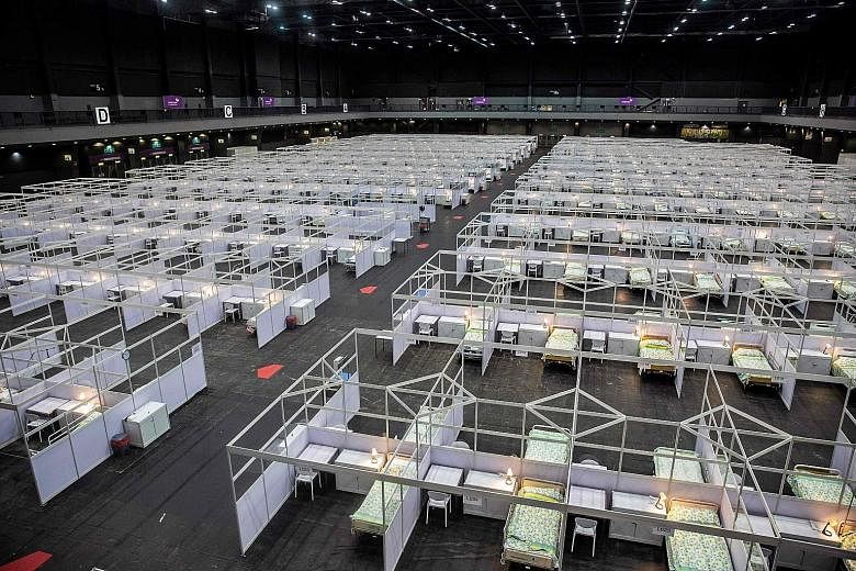 The new field hospital, with 500 beds, is at the AsiaWorld-Expo exhibition centre. It will take in stable Covid-19 patients aged from 18 to 60, with 20 to 30 expected on day one.